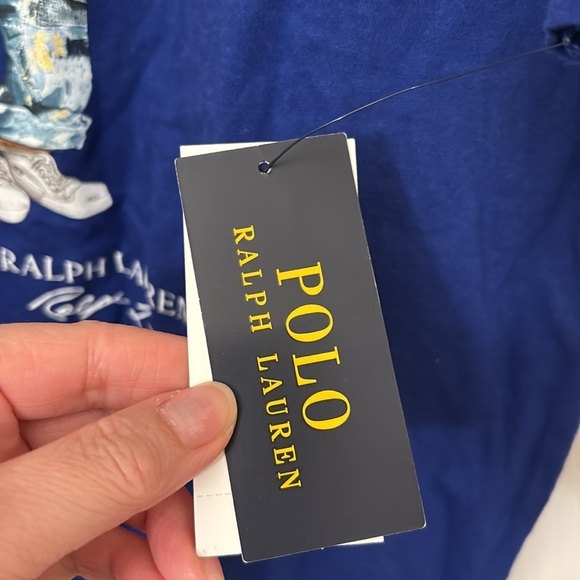 Polo Ralph Lauren bear navy T shirt NWT large - Picture 4 of 7